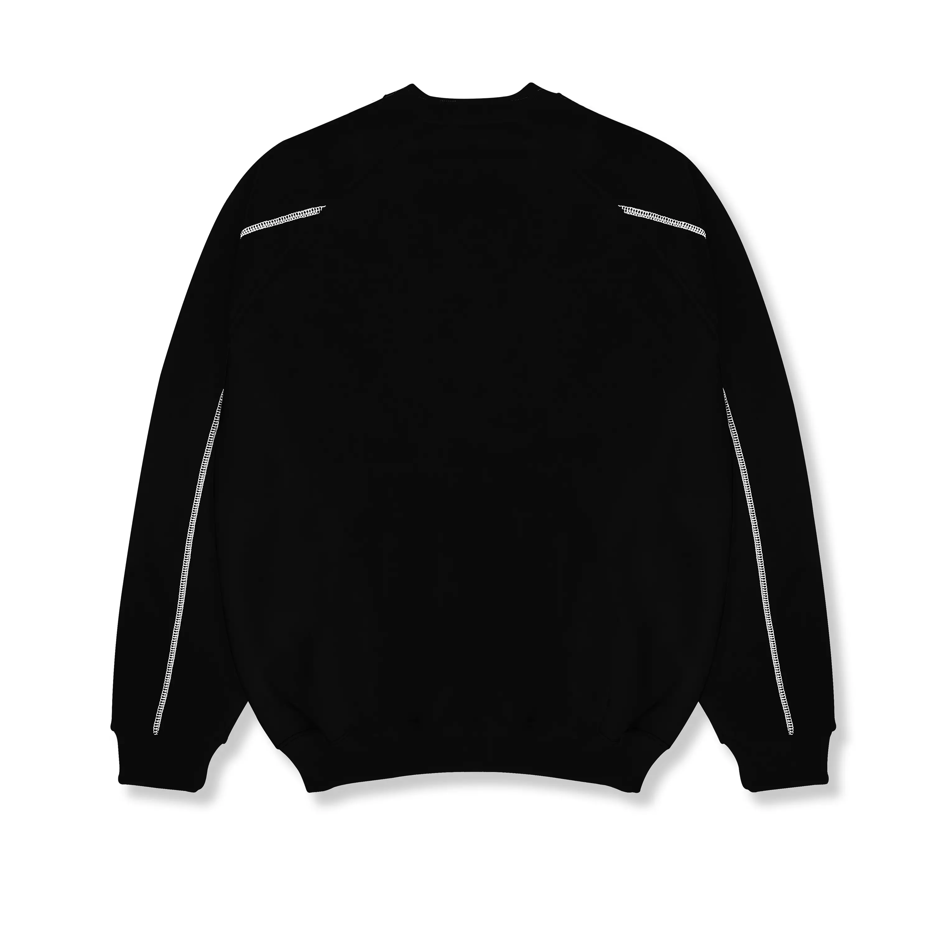 OOTDSUPPLY Crewneck Ersix Stitch Black | Sweater Pria & Wanita CNSTITCH002