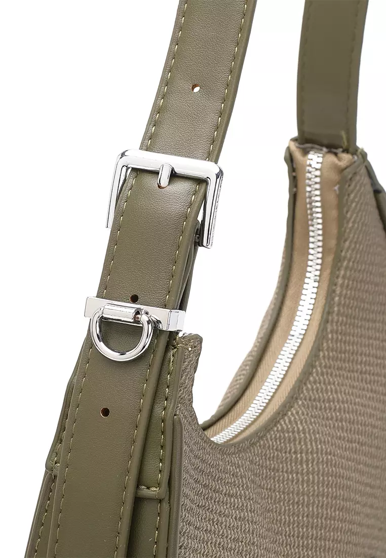 Women's Top Handle Bag / Sling Bag / Crossbody Bag / Shoulder Bag (Tas Tangan Wanita / Tas Selempang Wanita / Tas Bahu Wanita) - Hijau