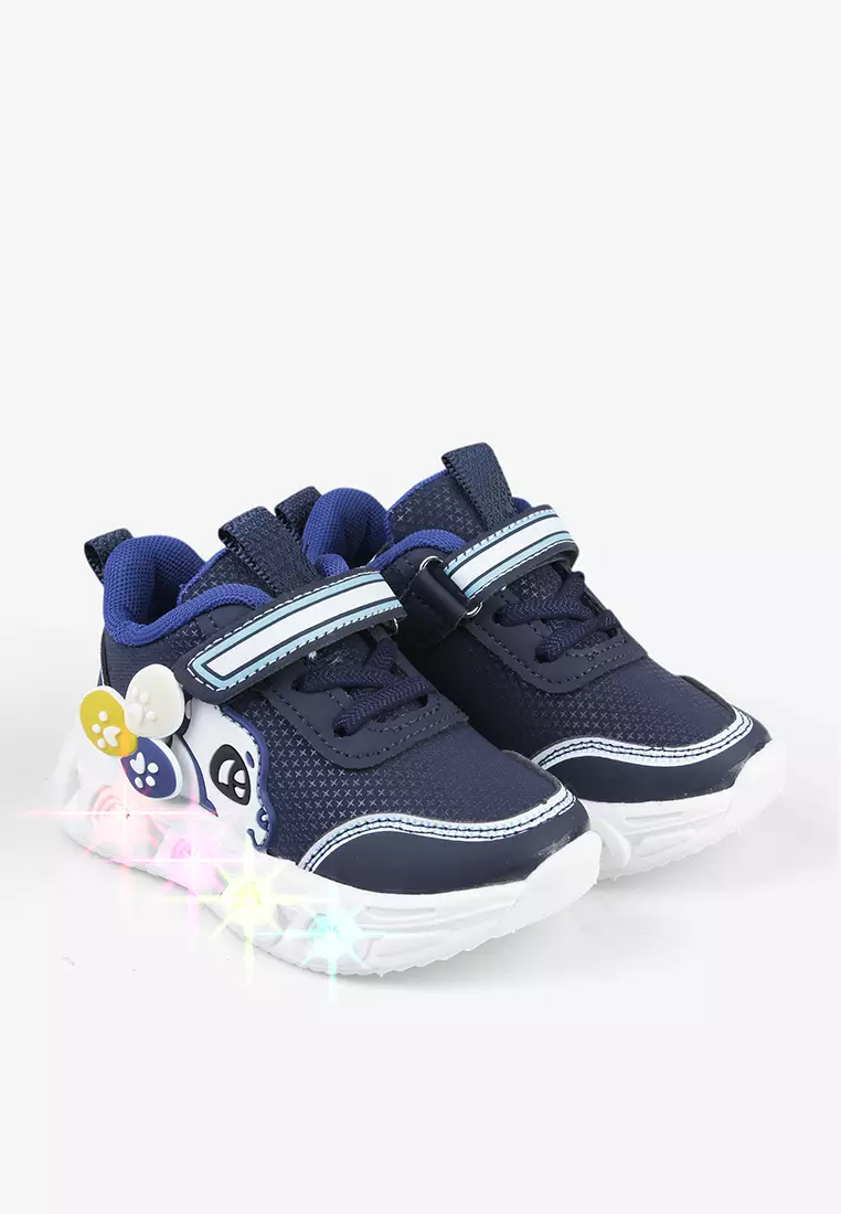 Sepatu Sneakers Anak Bayi Prewalker Lampu LED B.Paws
