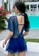 A-IN GIRLS blue Sexy Gauze Big Backless One-Piece Swimsuit E7082USFF19565GS_2