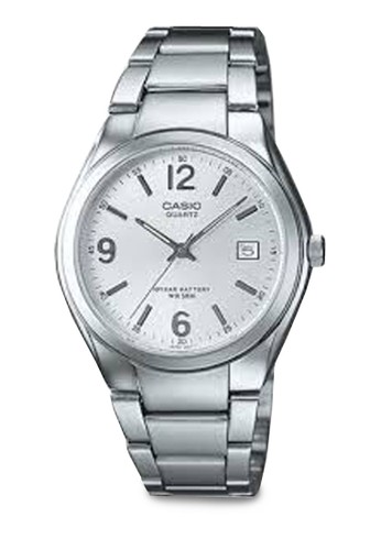 Casio MTP-1265D-7esprit分店AVDF 數字日期鍊錶, 錶類, 不銹鋼錶帶