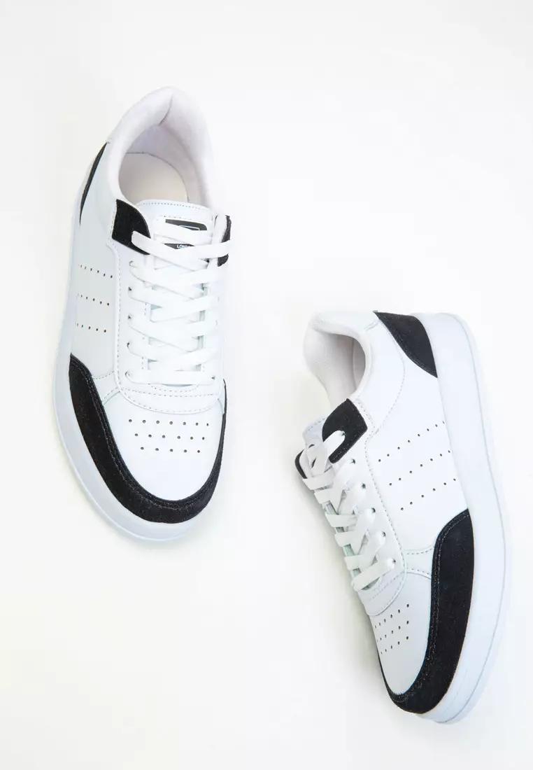 White-Black Women's Sneakers 20359