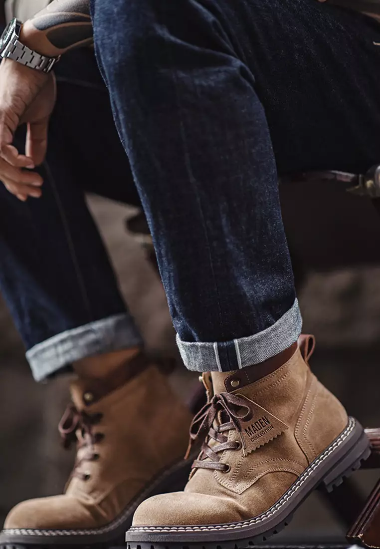 Vintage suede boots hotsell