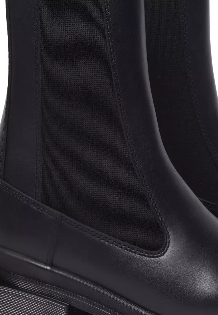 Maybole Chelsea Wanama Leather Black Boots Women