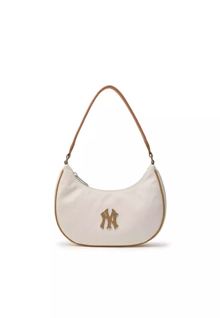 トートバッグ [ MLB ] CLASSIC MONOGRAM JAQUARD HOBOBAG Classic MONOGRAM Jacquard Hobo Bag NEW YORK YANKEES - MLB KOREA