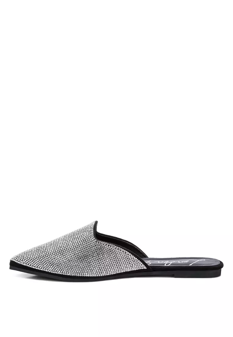 Buy London Rag Black Rhinestones Mules 2026 Online | ZALORA Philippines