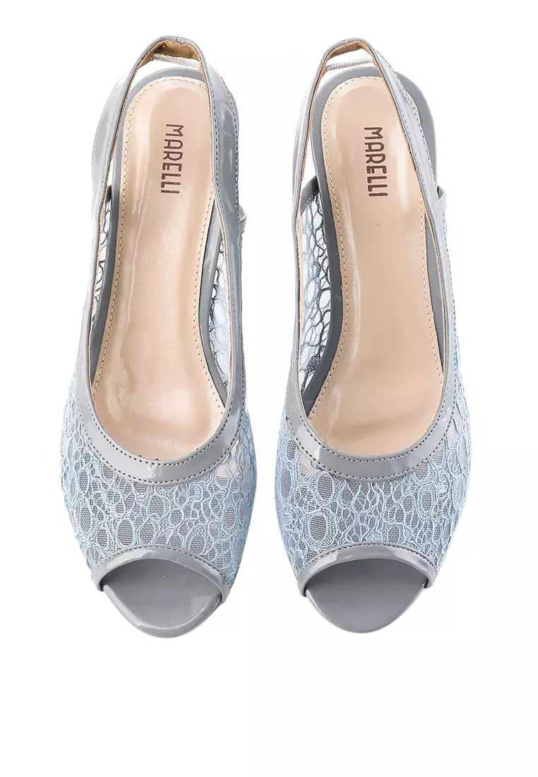 Beatrix Sepatu Sandal Wanita Mesh Hak Tahu 5  cm