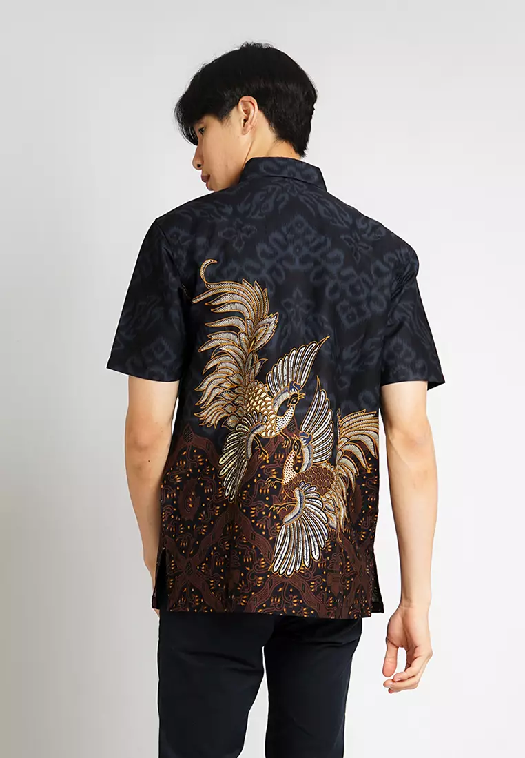 Hadinata Batik Kemeja Pendek Superfine Rajendra Rihana