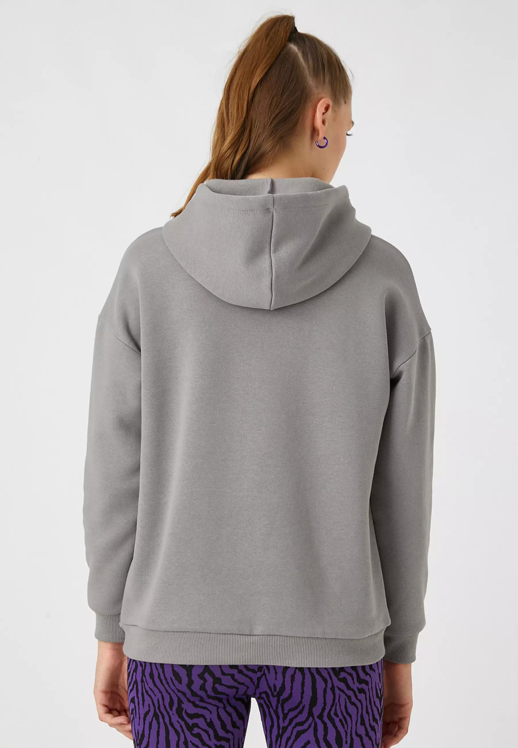Printed Hoodie with Fleece Inside