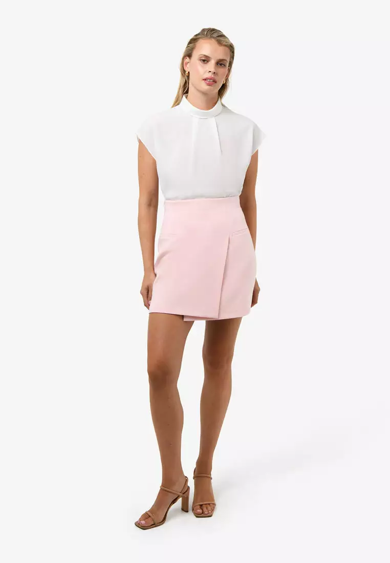 Tiara High Neck Shell Top