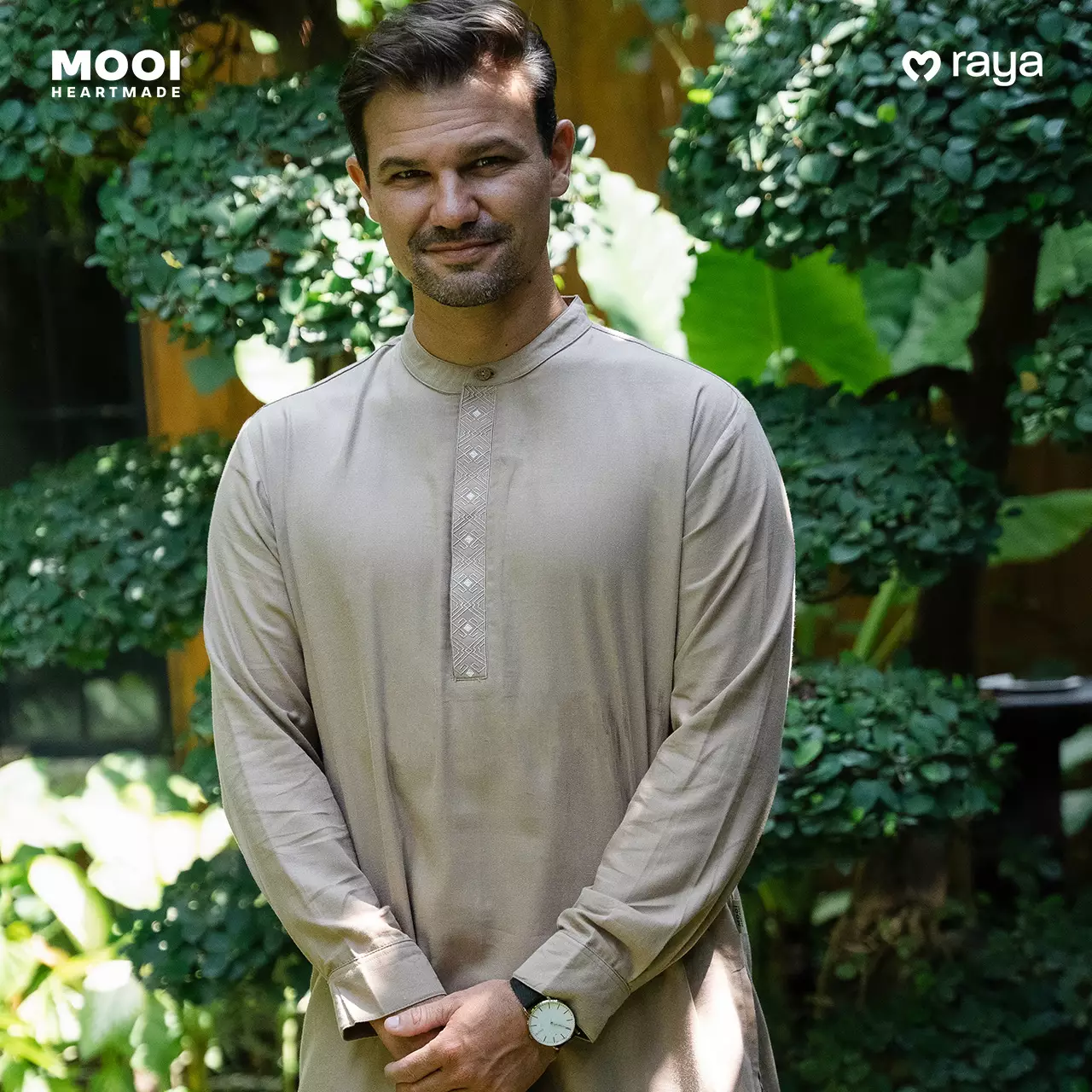 Mooi Atasan Pria Kemeja Pria Naqa Koko - Classic Blue