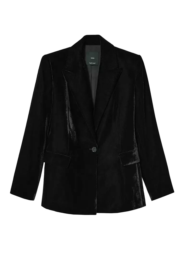 Buy Mango Velvet Suit Blazer 2024 Online | ZALORA Philippines