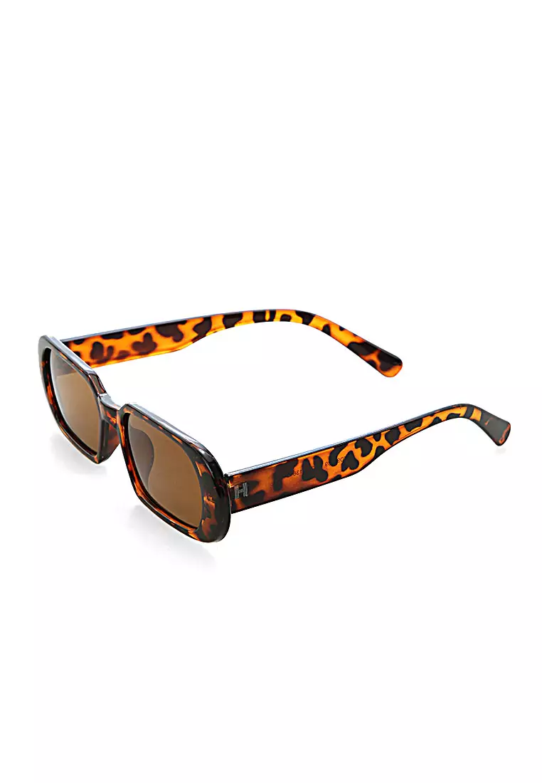 Mackenzie Kacamata Oval Frame Sunglasses Material PC ORIGINAL - Brown