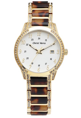 Christ Verra Multifunction Women’s Watch CV 70101L-12 WHT White Gold Stainless Steel