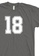 MRL Prints grey Number Shirt 18 T-Shirt Customized Jersey 7B3DEAAE3B3187GS_2