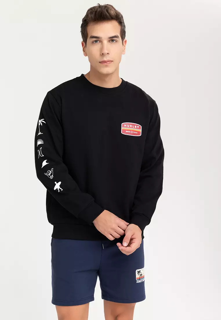 Hurley black sales sweatshirt