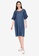 Amelia blue Rafi Ruffle Sleeve Dress 65982AA4F5C88CGS_4