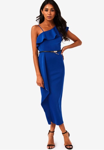 Shop Paper Dolls 7 8 Ths Frill Bodycon Dress Online On Zalora