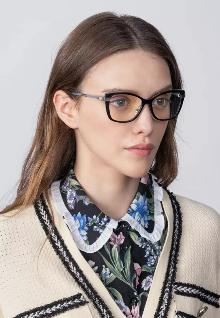 Amour (OP684-Blue) Luxury Luxury Anti-Radiation/Computer Eyeglasses from London for Women from London for Women