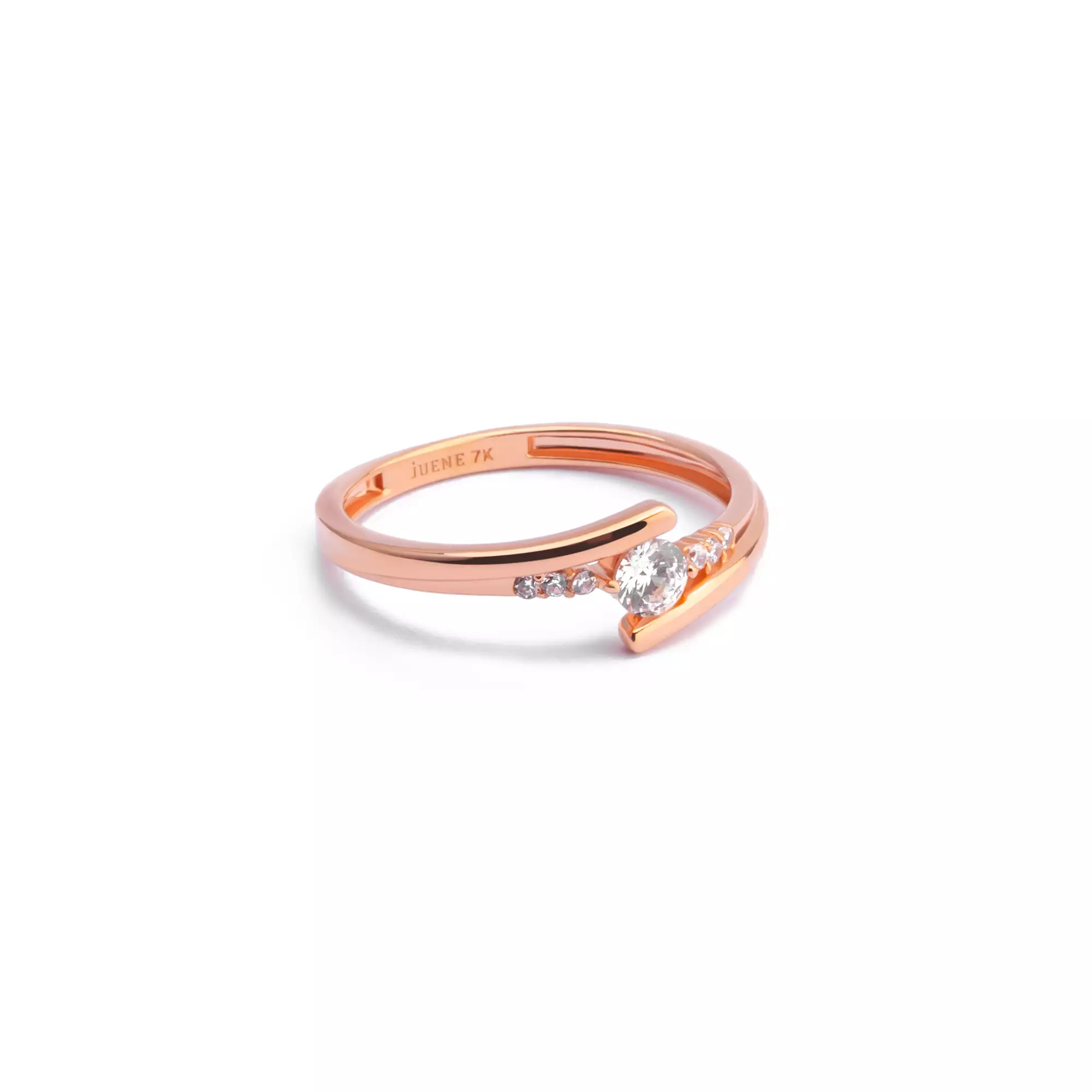 Cincin Emas 7k - Yours Gold Ring - Huda Collection - Juene Jewelry