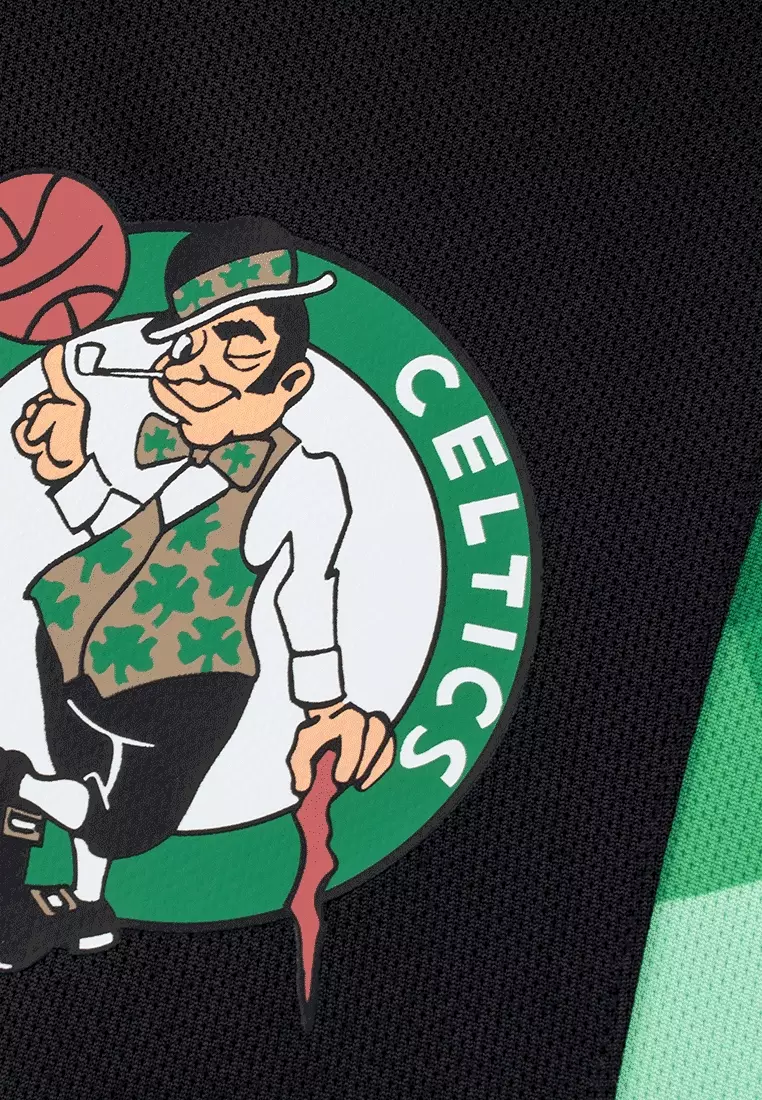 Cromatics Team Logo Print Boston Celtics Regular Fit Mens Basketball Shorts