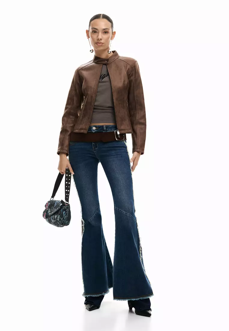 Faux leather jacket