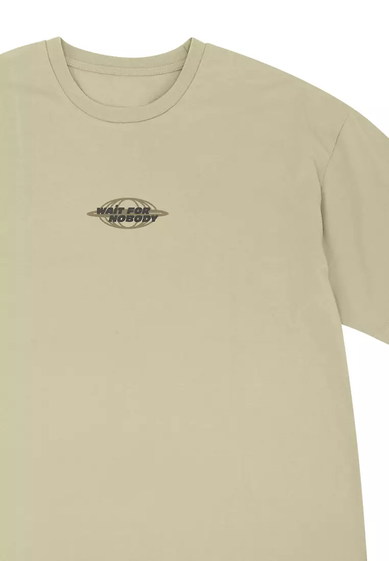 Men's Graphic Oversize T-Shirt "Wait For Nobody"