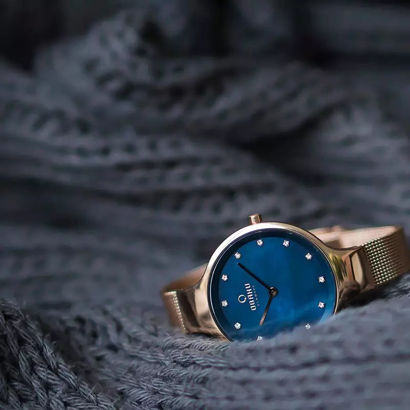 Obaku Analog BLue Dial Women's Watch