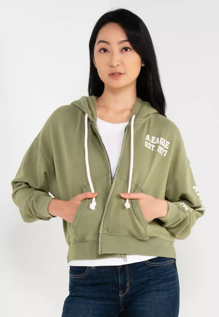 American eagle outlet zip up jacket