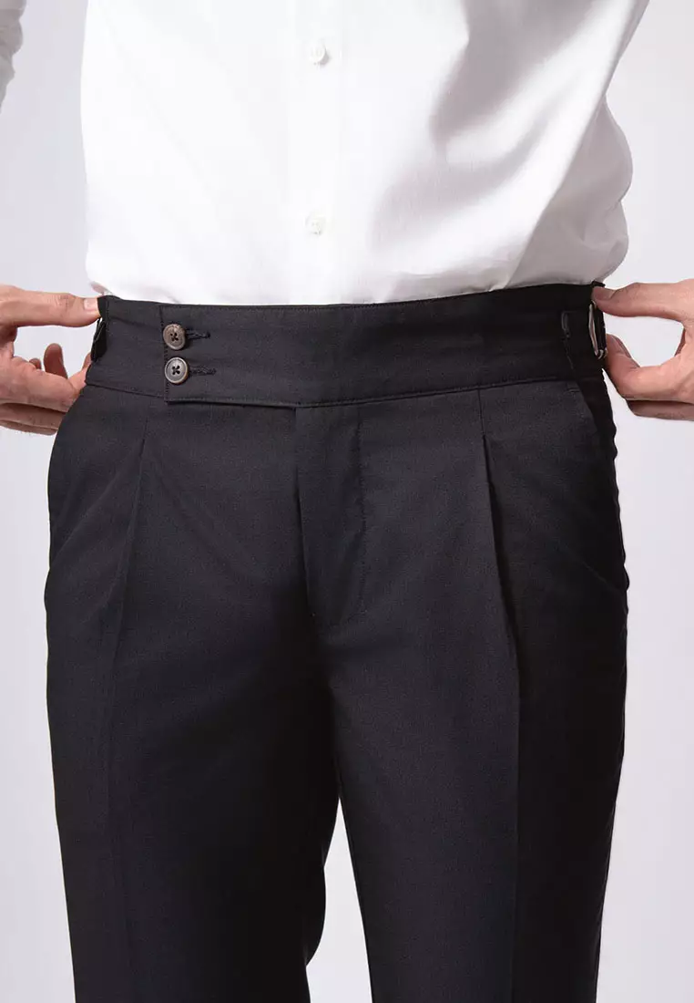 Gurkha Double Button Pants Black