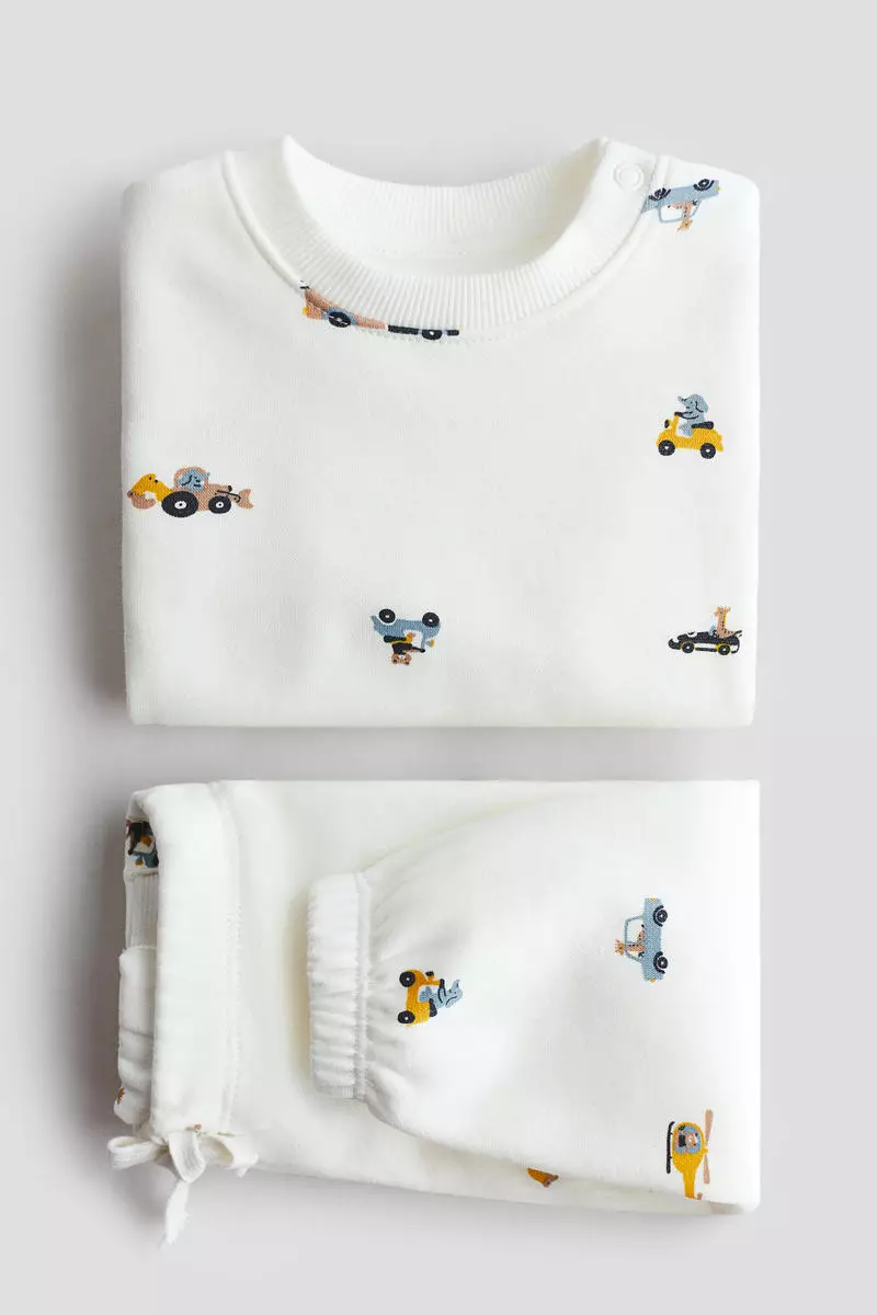 2-piece printed sweatshirt set