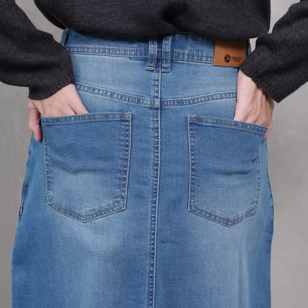 Triset Casuak Skirt Denim - TN301141033