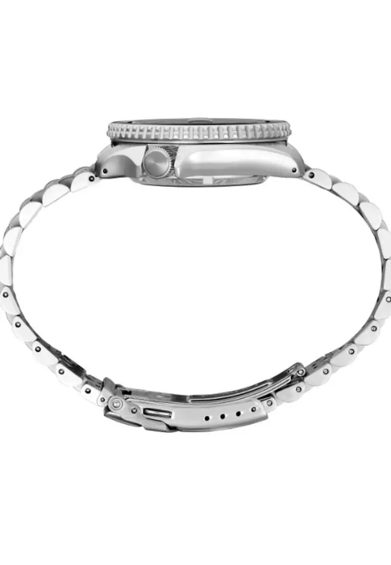 GMT SSK005K1 Automatic Men's Watch | Brown Dial with Silver Stainless Steel Band