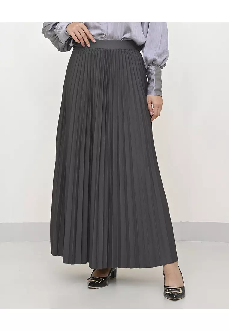 Geulis.id LARUNA SKIRT PREMIUM / ROK WANITA - GREY