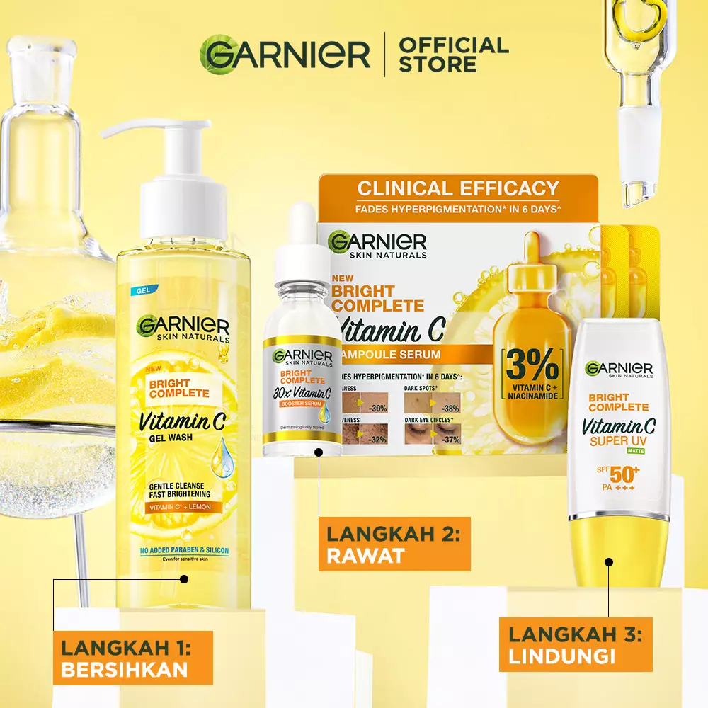 Garnier Bright Complete Gel Wash 120ml