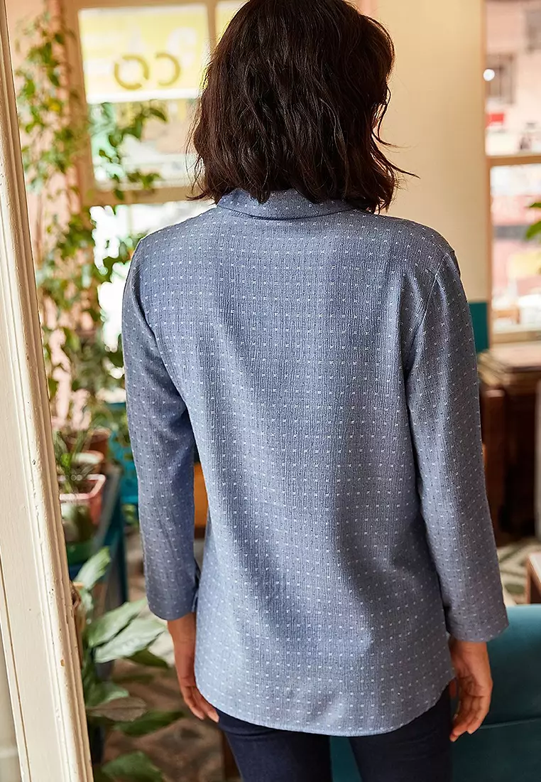 Textured Flowy Shirt