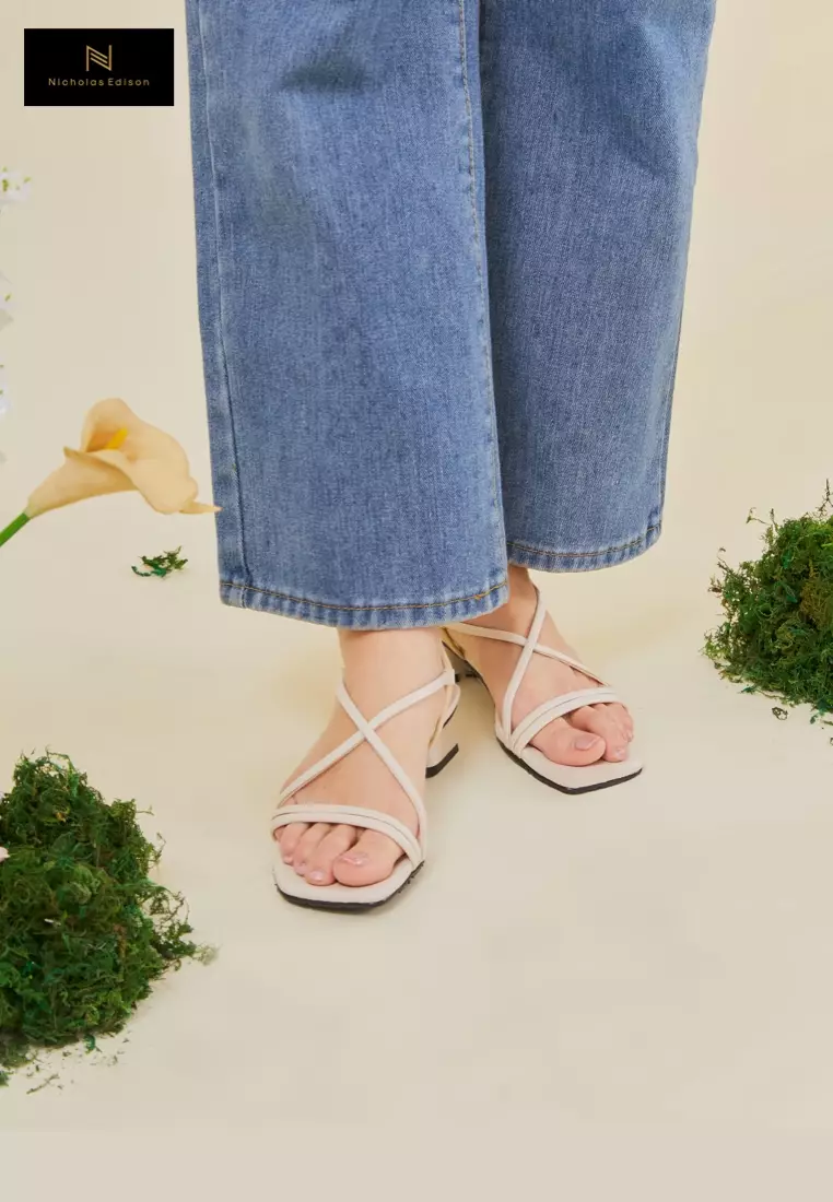 Nicholas Edison Heel Yuki Cream