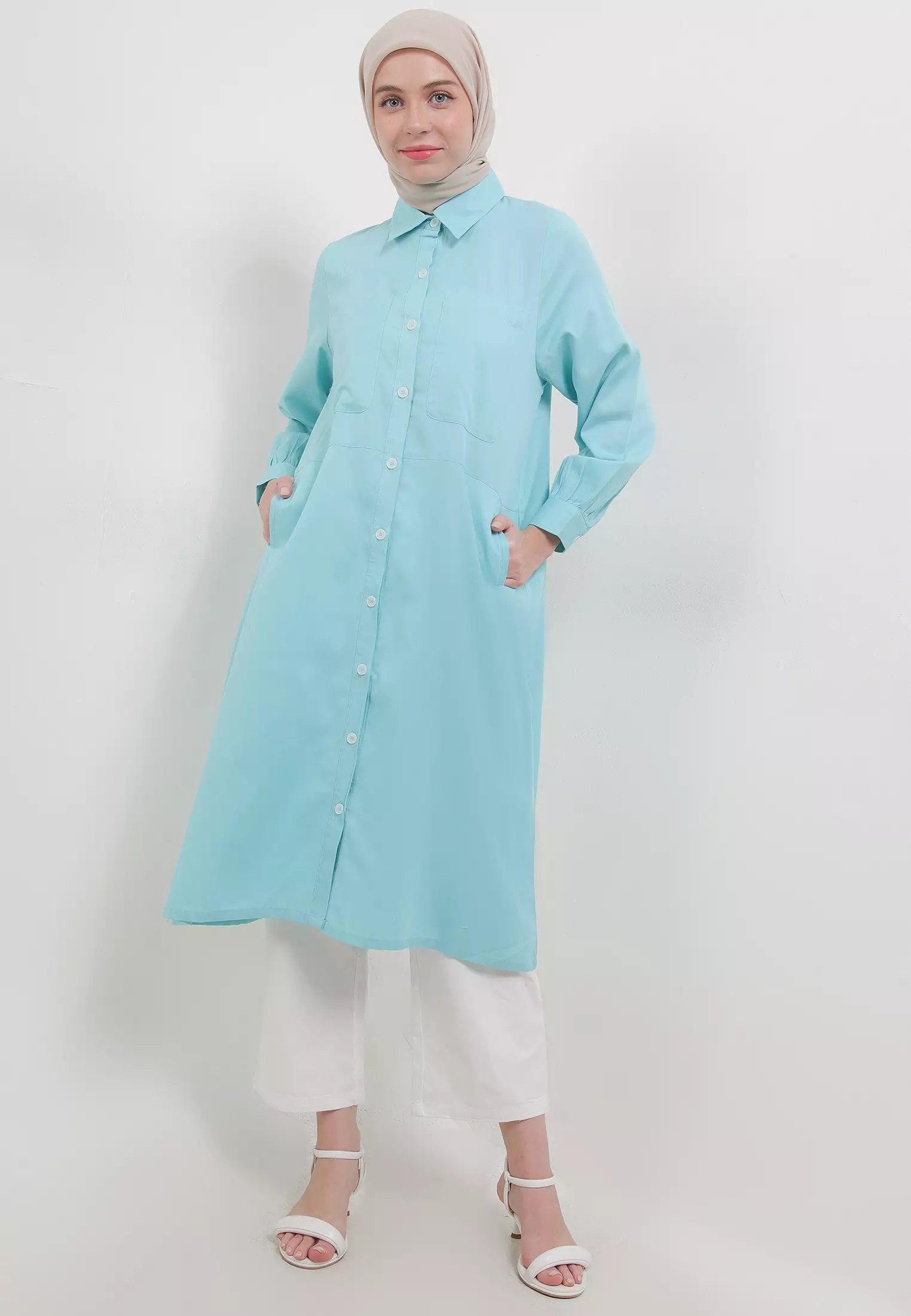 MFMW Salisha Midi Dress Hijau Tosca