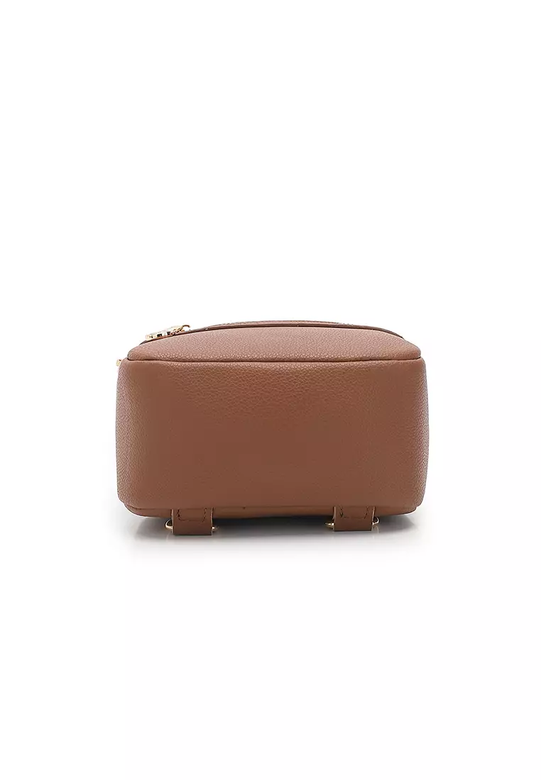 Women's 2-Way Backpack / Crossbody Bag / Sling Bag - Brown