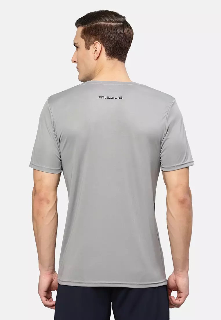Men's Grey Essential Sports Running Tee