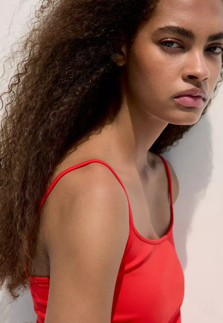 Fitted Top With Thin Straps