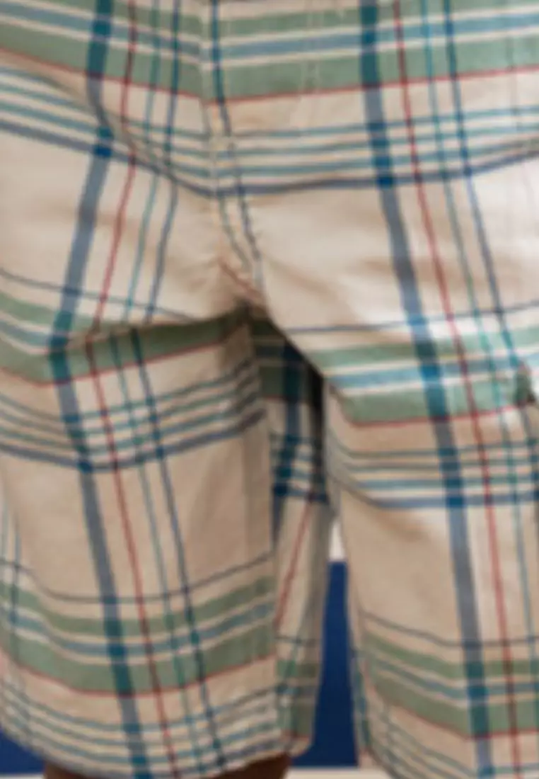 Men's plaid bermuda shorts online