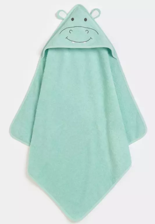 Hippo Cuddle And Dry Hooded Towel