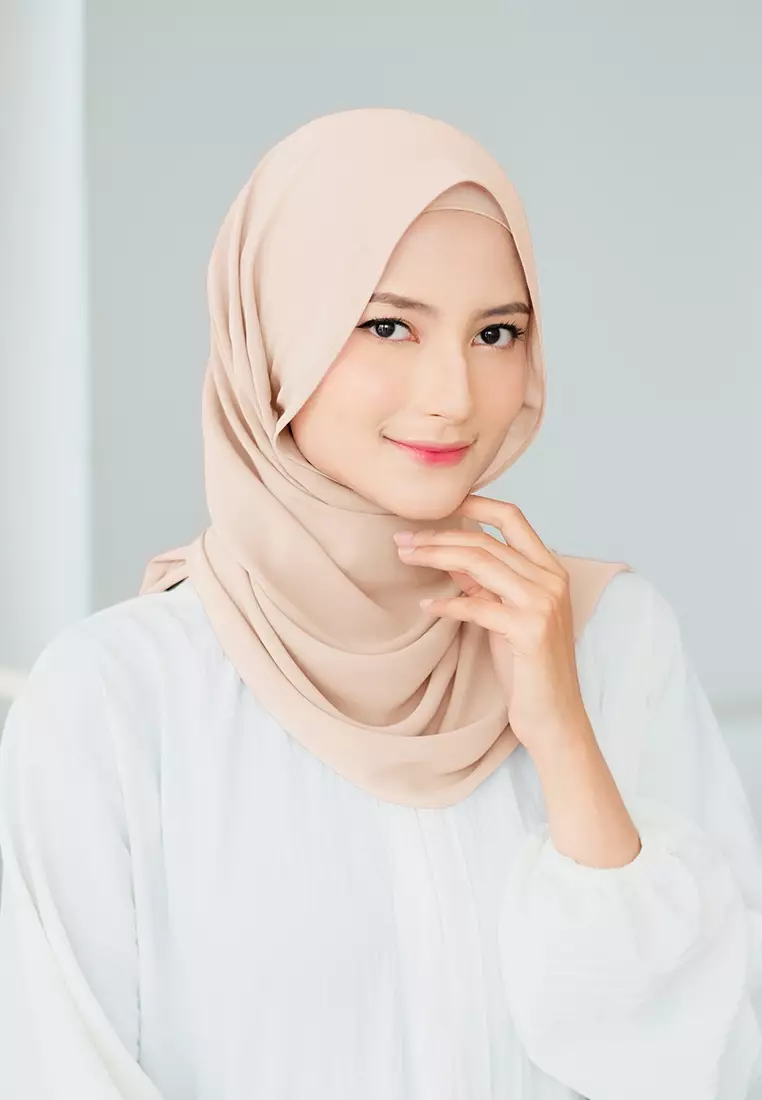 HIJAB INSTAN SAFFA - PEACH CREAM