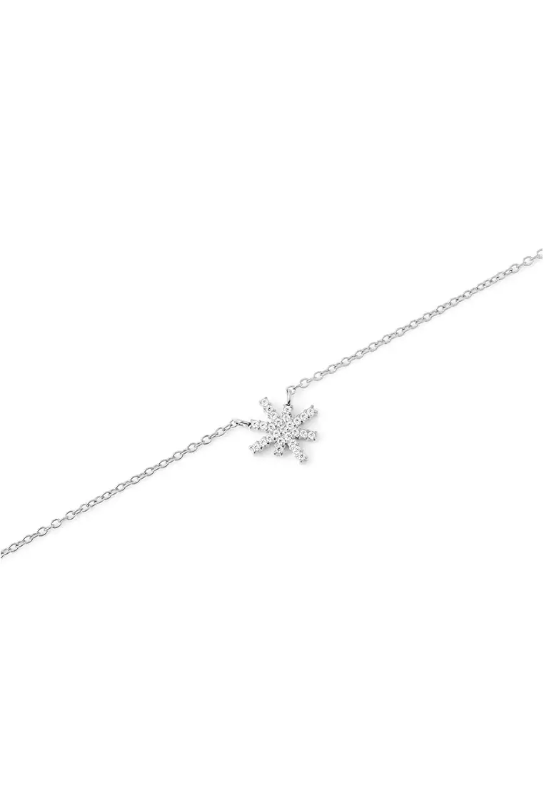 Mirelle Star Necklace Silver Unisex Necklace for women and men stainless steel crystal Necklace DW Official Authentic Original