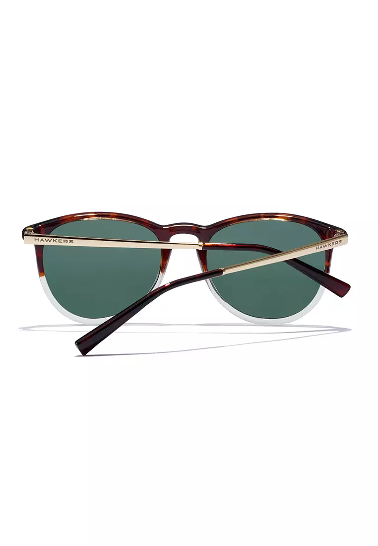 HAWKERS Ollie Polarized White Green Sunglasses For Men And Women, Unisex. Official Product Designed In Spain