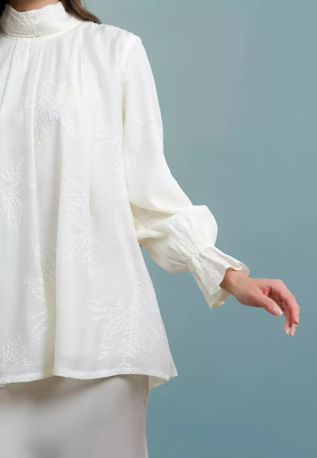 Aurine Blouse - Pearl