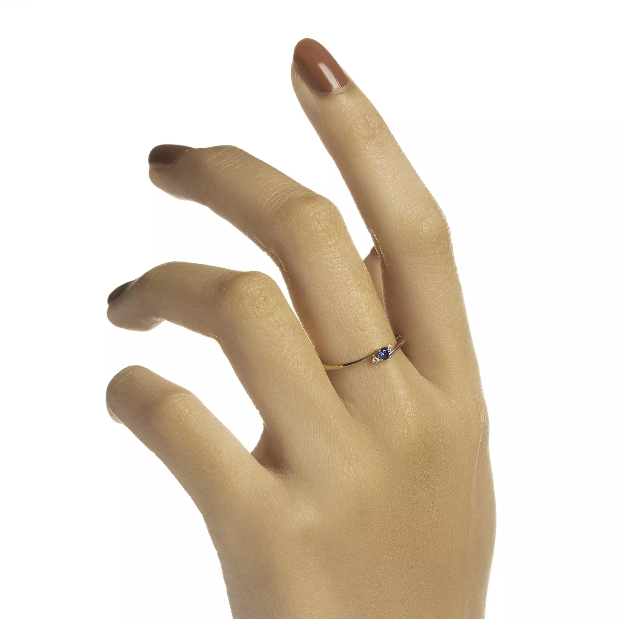 Cincin Emas 7k - Mena Gold Ring - Moonveil Collection - Juene Jewelry