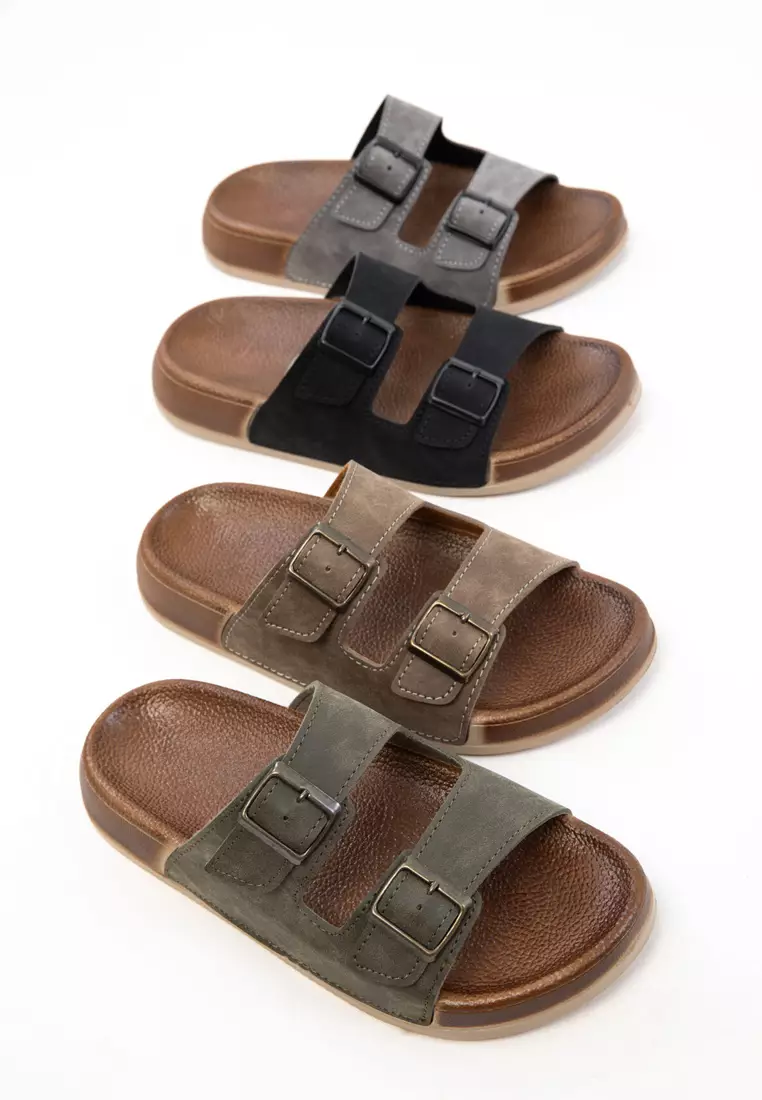 Khaki Unisex Slippers 20723