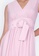 ZALORA BASICS pink Plunge Neck Tiered Dress C868BAA75963EFGS_3
